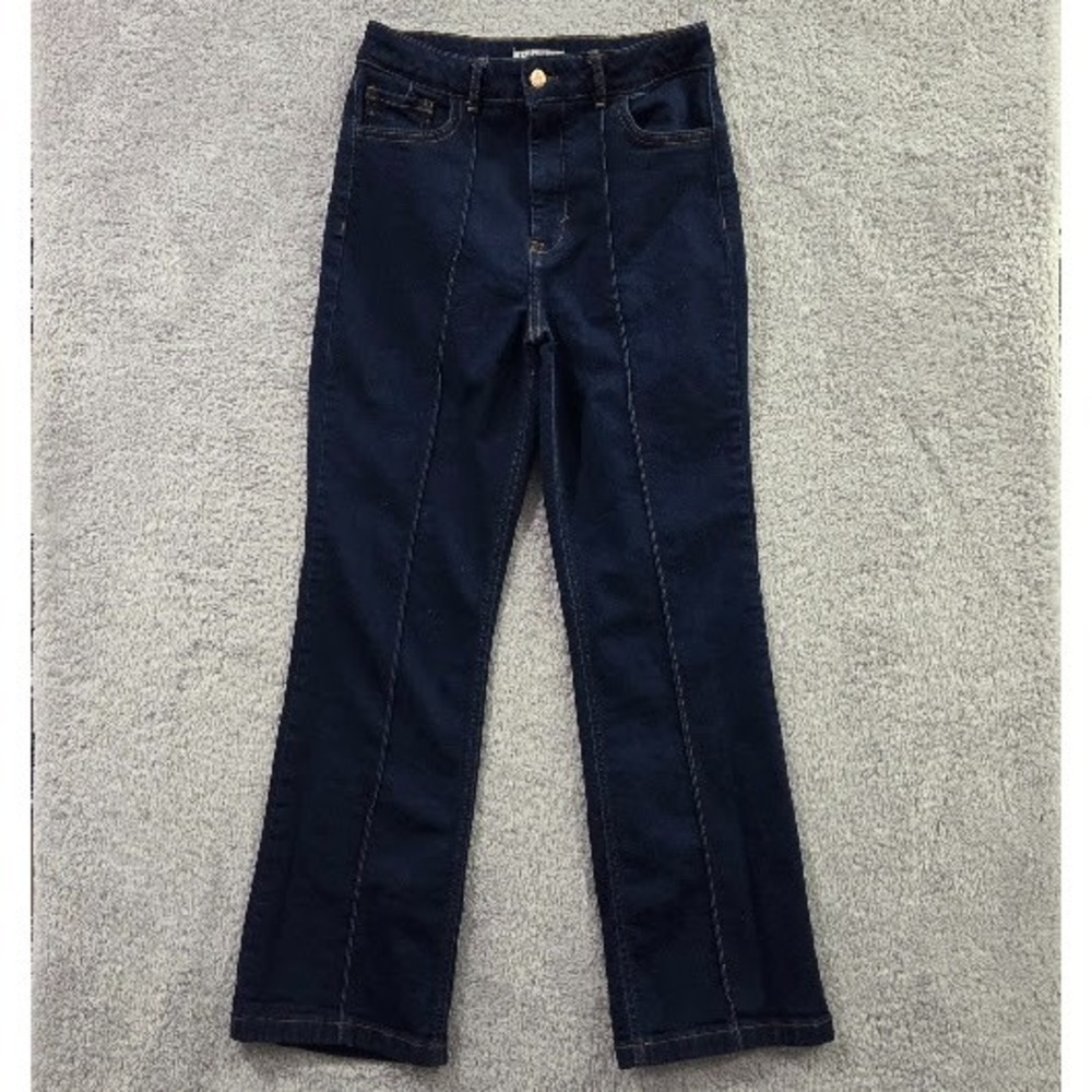 Bagatelle New‎ York High Rise Seamed Bootcut Jeans Dark Wash Size 29 Pintuck